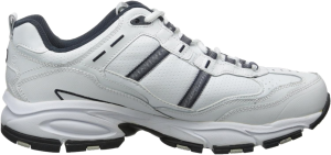 Skechers Men’S Vigor 2.0 Serpentine, White/Navy, 8.5 Wide