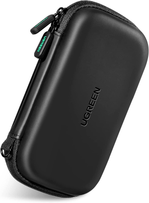 UGREEN External Hard Drive Case Bag, Travel Electronic Accessories Organizer Bag for 2.5 Inch Hard Drives, like Estern Digital, Toshiba, Seagate and Power Bank, USB Cable, Earphone, Cards and More.