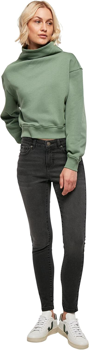 Urban Classics Ladies Mid Waist Skinny Jeans