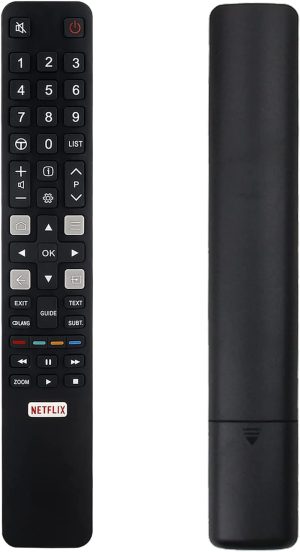 TCL Remote RC802N Replaced Remote GRC802N YUI1 for Netflix TCL TV 75C2US 65C2US 55C2US 50E18US 55E18US 43P20US 49C2US 32S6000S 40S6000FS 43S6000FS 49S6000FS 55S6000FS