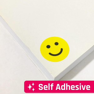 1″ Yellow Happy Smiley Face Stickers – 50 Sheets, Pack of 1200