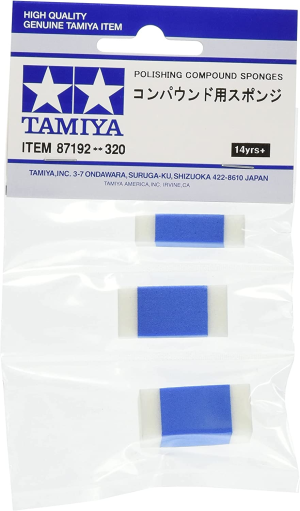 TAMIYA 87192 Polishing Sponge Set (3) Polish Compound Model Making Accessories