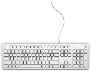 Dell Wired Multimedia Keyboard, White, 580-ADME