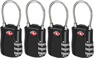 TSA Approved Luggage Combination Locks, T Tersely (2 Pack) Combination Padlock with Alloy Body TSA Lock Password Lock for Travel Bag, Suit Case, Lockers, Gym, Bike Locks or Other