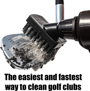 59Golf – Golf Club Cleaning Kit : Foaming Golf Club Cleaner Brush with Water/Soap Tank + Magnetic Keychain + Golf Club Towel + Golf Ball Towel (Towels Are Optional)