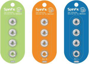 Spinfit CP145 for IEM – S – Patented Silicone Eartips for Replacement, Secure Fit and Supreme Comfort (2 Pairs) (For Nozzle Diameter from 5-6Mm)