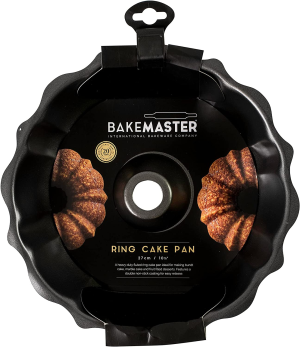 Bakemaster Cake Pan Non-Stick Fluted Ring Cake Pan, Grey, 40041 18 Cm*27 Cm* 27 Cm