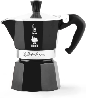 Bialetti 4952 Moka Express Coffee Maker, 3 Cup, Black