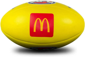 Sherrin Official AFL Replica Training Football Leather Mcdonalds Yellow