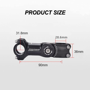 OSAGIE MTB Stem 0~90 Degree 90Mm 110Mm Adjustable Bike Stem for 25.4Mm(1″)/31.8(1-1/4″) Handlebars, Suitable for Most of Mountain Bike, Road Bike, BMX with 6Pcs Bike Headset Spacer