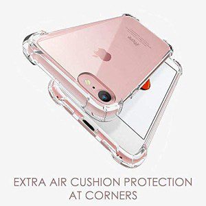 T Tersely Crystal Case Cover for Iphone SE 3 (2022)/Iphone SE 2Nd 2020 / Iphone 7 / Iphone 8, Ultra Clear Slim TPU Bumper Case with Shockproof Corner for Iphone SE3/SE2 /7/8 (4.7 Inch)