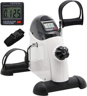 Hausse Portable Exercise Pedal Bike for Legs and Arms, Mini Exercise Peddler with LCD Display