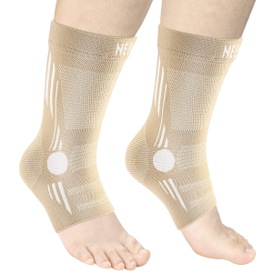 NEENCA Professional Ankle Brace Compression Sleeve (Pair), Ankle Support Stabilizer Wrap. Heel Brace for Achilles Tendonitis, Plantar Fasciitis, Joint Pain,Swelling,Heel Spurs, Injury Recovery, Sports