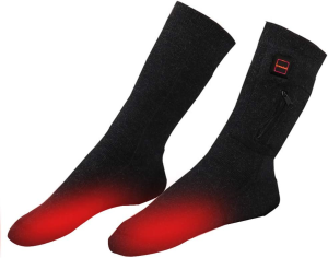 LPCRILLY Rechargeabel Electric Heated Socks,3.7V Lower Safety Voltage Battery Powered Heating Socks for Men and Women, Riding Motorcycle and Bicycle Camping Hiking Fishing Skiing in Cold Winter Thermal Socks Warm Foot