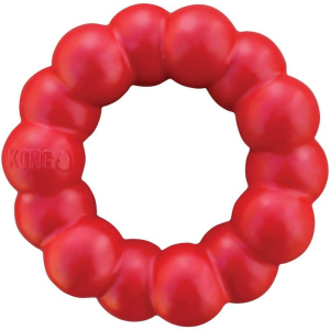 KONG – Ring – Durable Rubber Dog Chew Toy – for Small/Medium Dogs