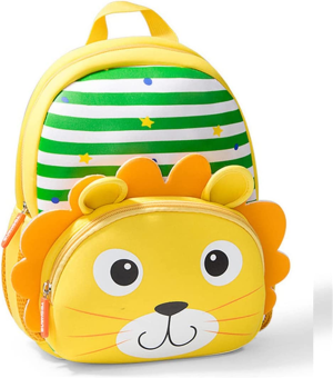 Stripe-Lion Small Toddler Backpack Bookbag Mini Baby Girls Boys Cartoon Animal Travel Carry Bag