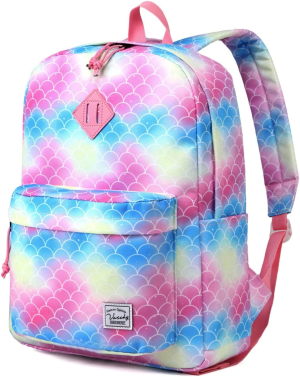 Backpack for School, VASCHY Lightweight Water Resistant Bookbag for Kid Casual Daypack for Women Men/Teen Girls Boys