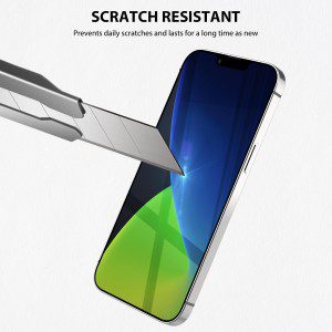 [2 Pack] ZUSLAB Anti-Blue Light Screen Protector for Iphone 14 / Iphone 13 Pro/Iphone 13 Eye Protection Tempered Glass Film for Apple