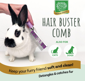 Small Pet Select – Hair Buster Comb for Rabbits, Cats and Dogs, Metal Pet Comb for Shedding and Detangling, Grooming Tool for Small Pets with Long and Short Fur