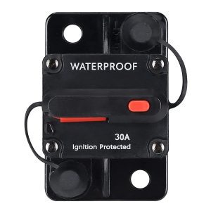 60 Amp Waterproof Circuit Breaker,With Manual Reset,12V-48V DC, for Car Marine Trolling Motors Boat ATV Manual Power Protect for Audio System Fuse