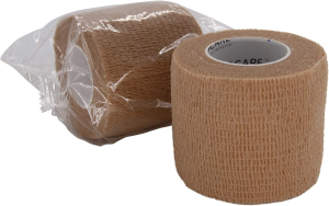 Self Adherent Cohesive Wrap Bandages Latex Free Non-Woven Bandage Rolls 6 Count 5Cm*4.5M(Beige)