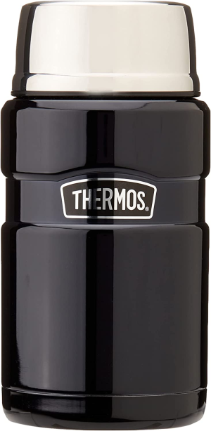 Thermos Stainless King Vacuum Insulated Food Jar, 710Ml, Midnight Blue, SK3020MBAUS & Stainless King Vacuum Insulated Food Jar, 470Ml, Midnight Blue, SK3000MBAUS