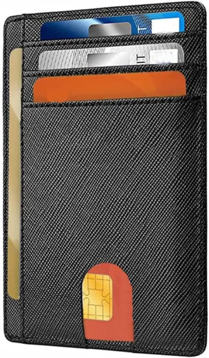 T Tersely Credit Card Holder for Men,Card Wallet, Slim Minimalist Wallet,Rfid Card Holder Blocking Front Pocket Secure Thin Credit Card Wallet, Holds up to 7 Cards and Bank Notes, Ideal for Travel