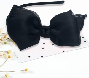 Bow Headband Bowknot Headbands for Women Girls Black Red Head Bands for Women’S Hair with Bow Christmas Birthday Hairband for Women Cosplay Bow Knot Hair Band