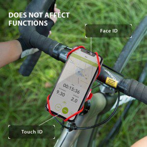 【Bone】Bicycle Phone Mount Pro 3, Universal Bike Handlebar Holder (3Rd Gen Pro) Compatible with Iphone 12, 11 Pro Max X 8 Plus, Galaxy S10 S9 S8 Edge Note Series, Fits Devices 5.8″ to 7.2″ – Grey