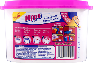 Hippo Closet Container Moisture Absorber Small Spaces, 300G