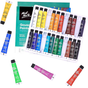 Mont Marte Signature Gouache Paint, 24 X 0.4Oz (12Ml)