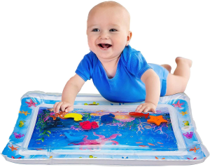 Tummy Time Water Baby Game Mat, Inflatable Baby Toys and Toddler Entertainment Activity Center, Perfect Early Development Activity Center, Can Stimulate the Growth of Babies