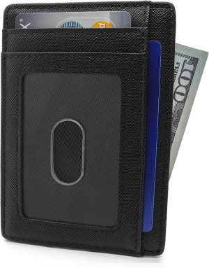 T Tersely Credit Card Holder for Men,Card Wallet, Slim Minimalist Wallet,Rfid Card Holder Blocking Front Pocket Secure Thin Credit Card Wallet, Holds up to 7 Cards and Bank Notes, Ideal for Travel