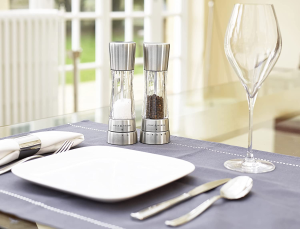 Cole & Mason Derwent Salt and Pepper Mill Gift Set, Clear/Silver