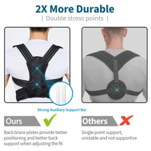 Posture Corrector for Women and Men, Back Brace Fully Adjustable & Comfy, Support Straightener for Spine, Back, Neck, Clavicle and Shoulder, Improves Posture and Pain Relief