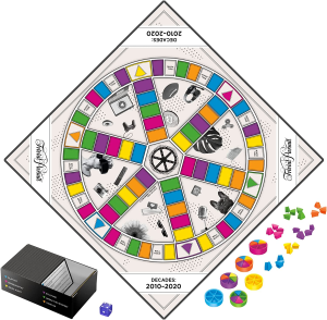 Trivial Pursuit Decades – 2010 to 2020 Game – Questions Reflect Culture and Trends from the 2010S – 6 Categories – 1800 Triva Questions – 2-6 Players – Adult Party Board Games – F2706 – Ages 16+