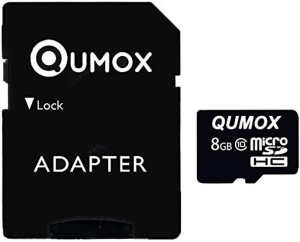 QUMOX 8GB 8 GB Micro SD HC SDHC Flash Memory Card Class 10 TF