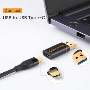 USB to Type C 3.1 Gen 2 Adapter 5Gbps, Cablecreation USB 3.0 a Male to USB-C Female Converter Data & Charging for Oculus Quest 2 VR Link, Logitech Streamcam, Macbook, Ipad, Galaxy S22+/S22/S21/S10, PC