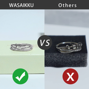 WASAIKKU 925 Sterling Silver Spinner Rings Anxiety Fidget Ring for Women Adjustable Stacking Spinning Band Rings