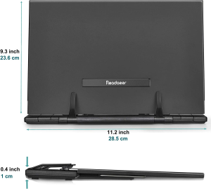 Readaeer Metal Book Stand Reading Rest Cook Book Document Holder Stand Bookrest
