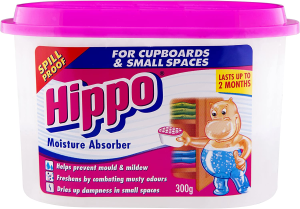 Hippo Closet Container Moisture Absorber Small Spaces, 300G