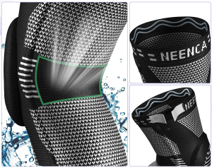 NEENCA Professional Knee Brace, Compression Knee Sleeve with Patella Gel Pad & Side Stabilizers, Knee Support Bandage for Pain Relief, Medical Knee Pad for Running, Workout, Arthritis, Joint Recovery