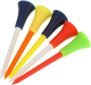 110PCS Plastic & Rubber Cushion Top Golf Tees 83Mm Fast Dispatch