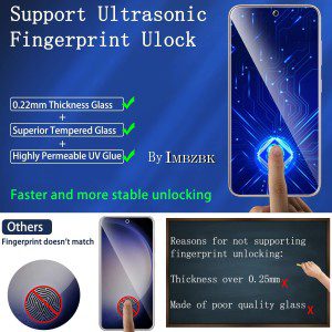 [4+4 Pack] IMBZBK for Samsung Galaxy S23 Screen Protector Tempered Glass Accessories 4 Pack Screen Protector for Samsung Galaxy S23 4 Pack Camera Lens Protector Case Friendly Fingerprint Compatible