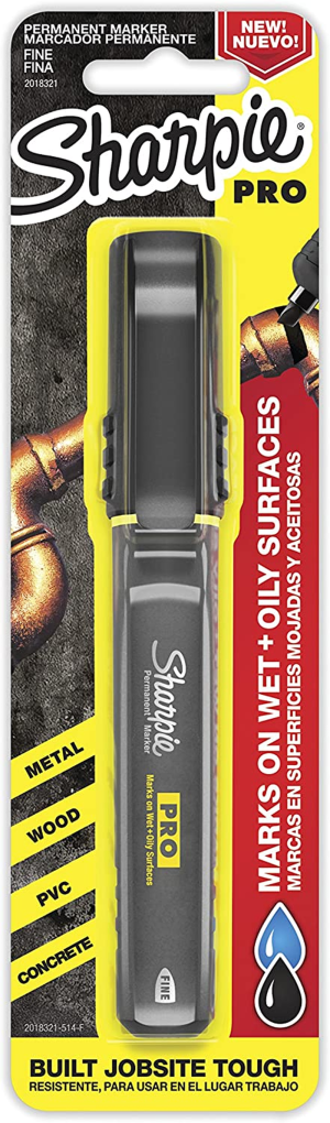 Sharpie PRO Permanent Marker, Fine Point, Black