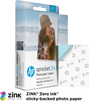 HP Sprocket 2X3″ Premium Zink Sticky Back Photo Paper (100 Sheets) Compatible with HP Sprocket Photo Printers.