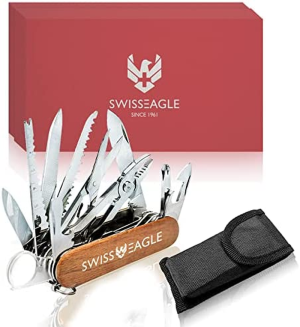 Swiss Eagle Multi-Function Classic Army Knife – a Great Travel Companion That Packs 30 EDC Swisstools in Your Pocket