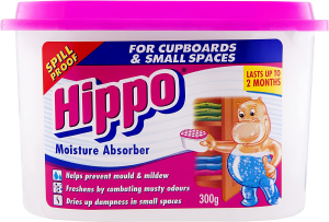 Hippo Closet Container Moisture Absorber Small Spaces, 300G