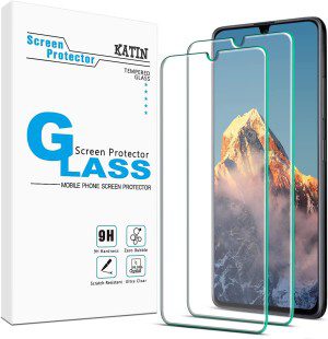 KATIN (2-Pack) for Samsung Galaxy A71 5G, A71 4G, A71 5G UW Tempered Glass Screen Protector No-Bubble, 9H Hardness, Easy to Install