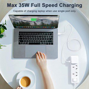 Iphone Fast Charger, 35W USB C Fast Charger with Iphone Charger Lightning Cable + USB C Charger Cable, Dual USB C Charger Wall Charger, Iphone Charger Plug for Iphone14/13/12/11/X/Ipad/Samsung/Oppo